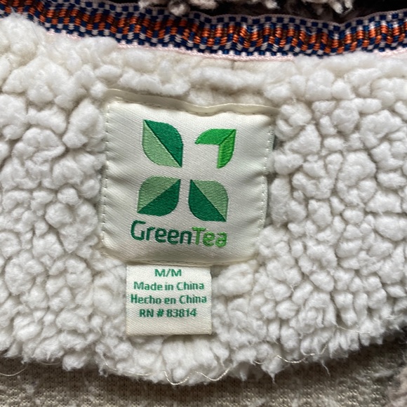 Green Tea Fleece quarter zip size Medium. - Picture 3 of 5